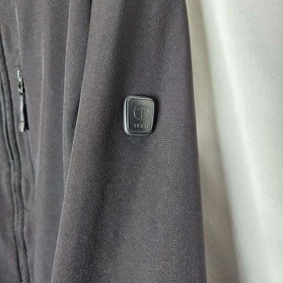 Tumi Tech Men's Black Jacket Full-Zip Multiple Pockets Softshell Size L - Picture 3 of 12